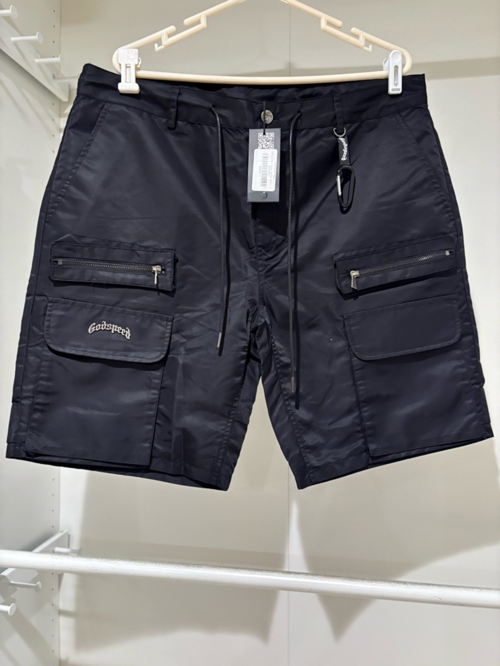 Godspeed Black Men's Cargo Shorts with Utility Pockets